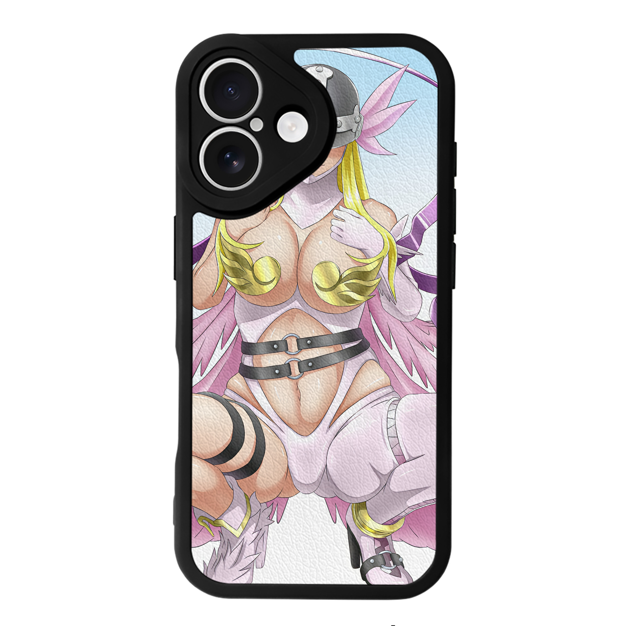 （画像用） Digimon デジタルモンスター/デジモン 【iPhone 16シリーズ対応】シリコンスマホケース（レザー調） 材質：シリコン